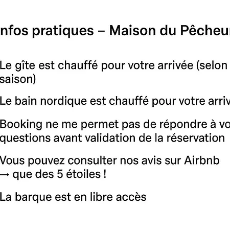 Semesterbostad La Maison Du Pecheur